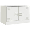 Weißes TV-Lowboard Damian 67x39x44cm (Stahl)