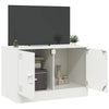 Weißes TV-Lowboard Damian 67x39x44cm (Stahl)