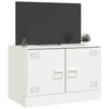Weißes TV-Lowboard Damian 67x39x44cm (Stahl)