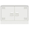 Weißes TV-Lowboard Damian 67x39x44cm (Stahl)