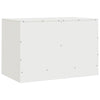 Weißes TV-Lowboard Damian 67x39x44cm (Stahl)