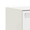 Weißes TV-Lowboard Damian 67x39x44cm (Stahl)