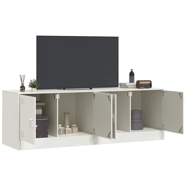 Valkoinen tv-tasot Damian 67x39x44cm (2 kpl, teräs)
