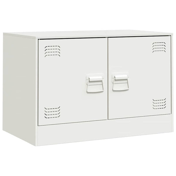 Valkoinen tv-tasot Damian 67x39x44cm (2 kpl, teräs)