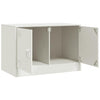 Valkoinen tv-tasot Damian 67x39x44cm (2 kpl, teräs)