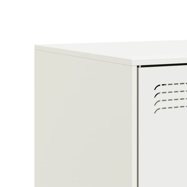 Valkoinen tv-tasot Damian 67x39x44cm (2 kpl, teräs)