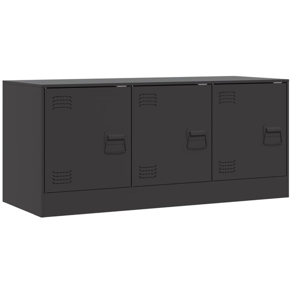 TV-taso musta 99x39x44 cm teräs