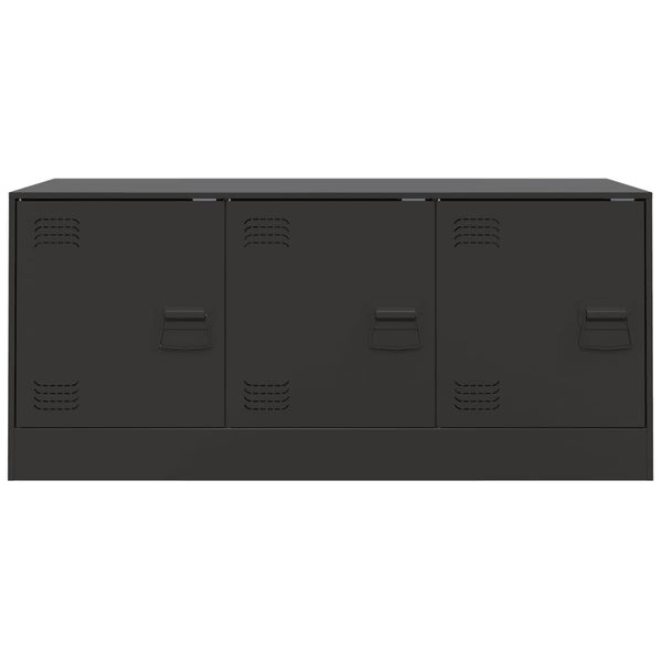 TV-taso musta 99x39x44 cm teräs