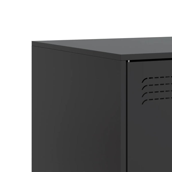 TV-taso musta 99x39x44 cm teräs