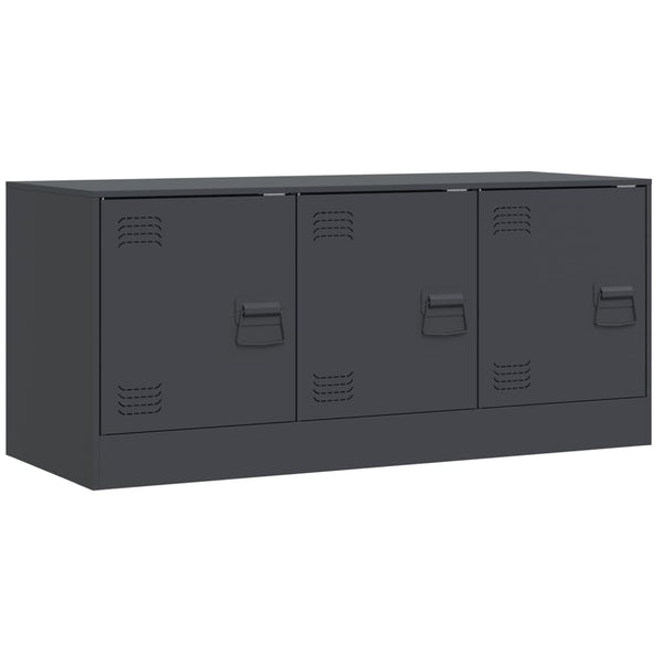 TV-Lowboard Anthrazit Tulcer 99x39x44cm (Stahl)