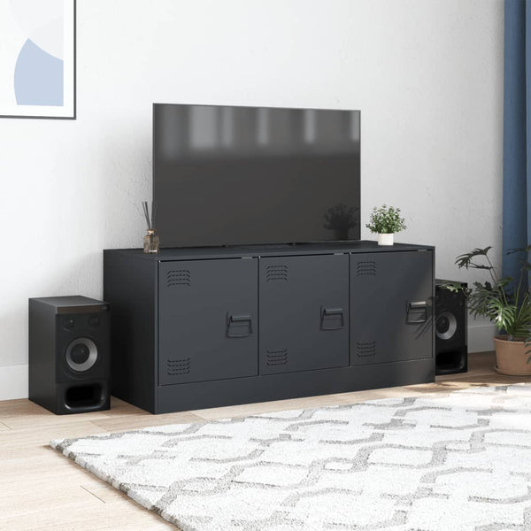 TV-Lowboard Anthrazit Tulcer 99x39x44cm (Stahl)