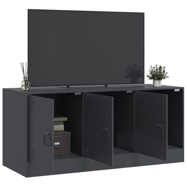 TV-Lowboard Anthrazit Tulcer 99x39x44cm (Stahl)