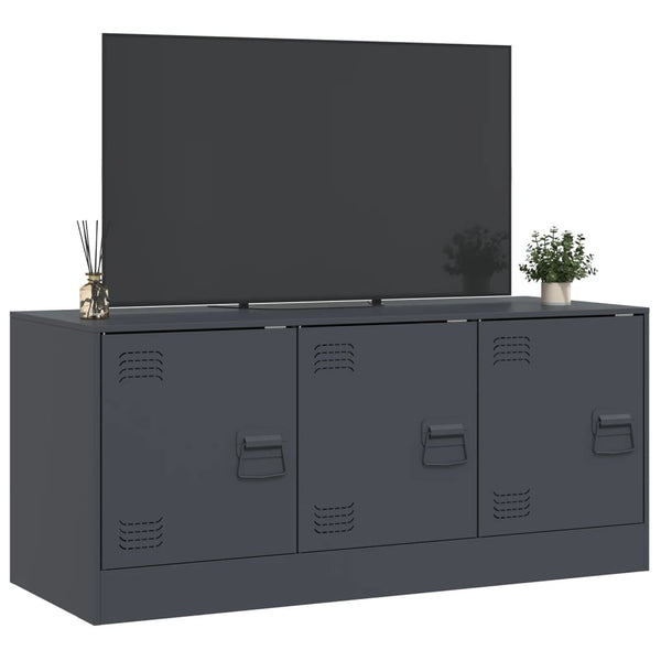 TV-Lowboard Anthrazit Tulcer 99x39x44cm (Stahl)