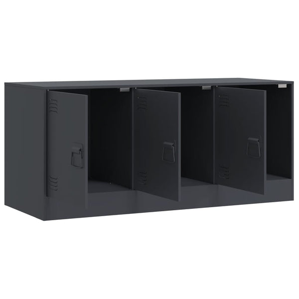 TV-Lowboard Anthrazit Tulcer 99x39x44cm (Stahl)