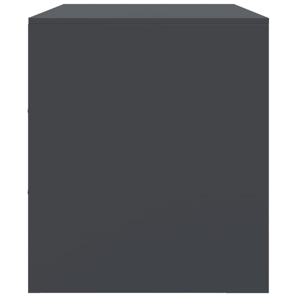 TV-Lowboard Anthrazit Tulcer 99x39x44cm (Stahl)