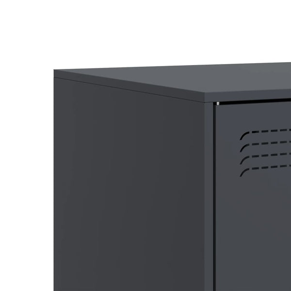 TV-Lowboard Anthrazit Tulcer 99x39x44cm (Stahl)