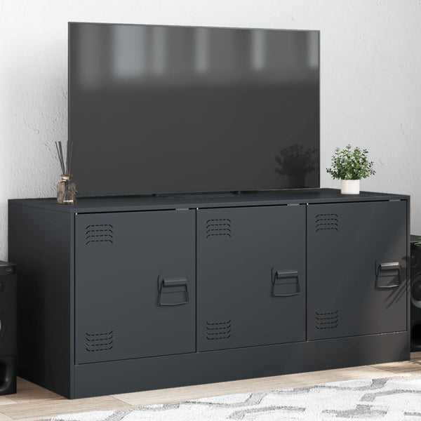 TV-Lowboard Anthrazit Tulcer 99x39x44cm (Stahl)