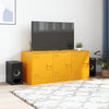 Senfgelbes TV-Möbel Tulcer 99x39x44cm (Stahl)