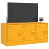 Senfgelbes TV-Möbel Tulcer 99x39x44cm (Stahl)