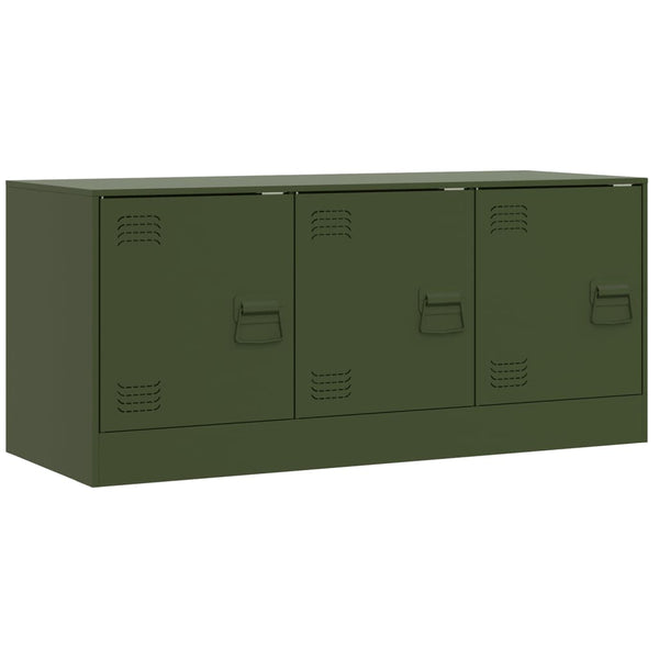 Oliivinvihreä tv-taso Tulcer 99x39x44cm (teräs)