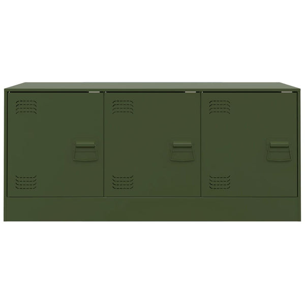 Oliivinvihreä tv-taso Tulcer 99x39x44cm (teräs)