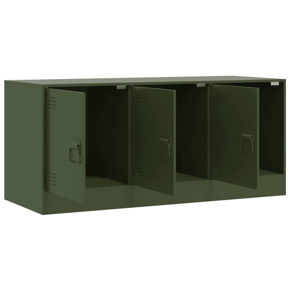 Oliivinvihreä tv-taso Tulcer 99x39x44cm (teräs)
