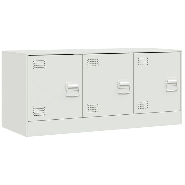 Valkoinen tv-taso Tulcer 99x39x44cm (teräs)