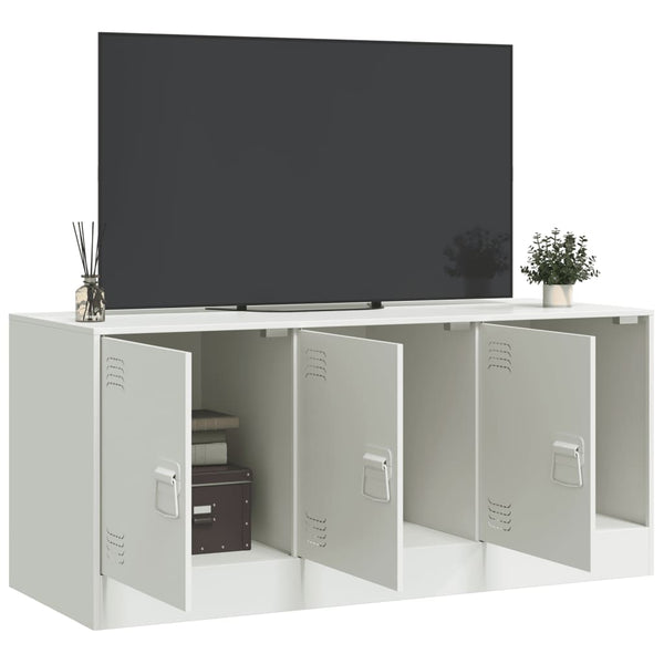 Valkoinen tv-taso Tulcer 99x39x44cm (teräs)