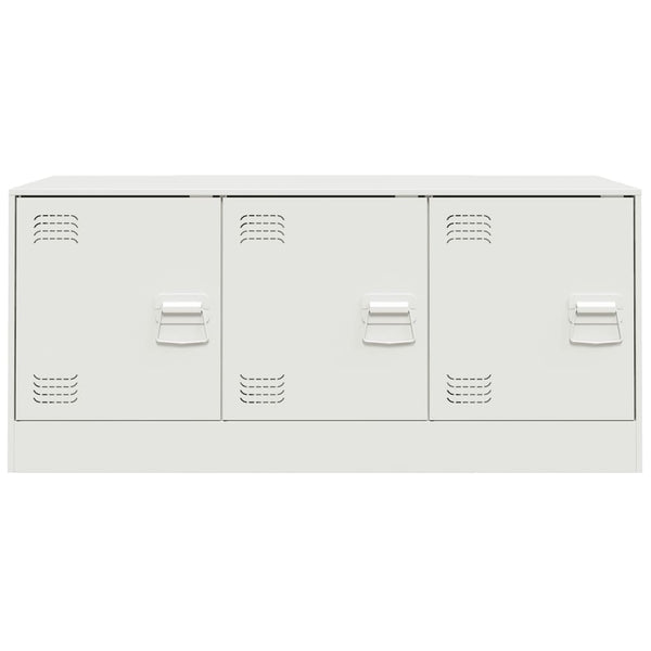 Valkoinen tv-taso Tulcer 99x39x44cm (teräs)