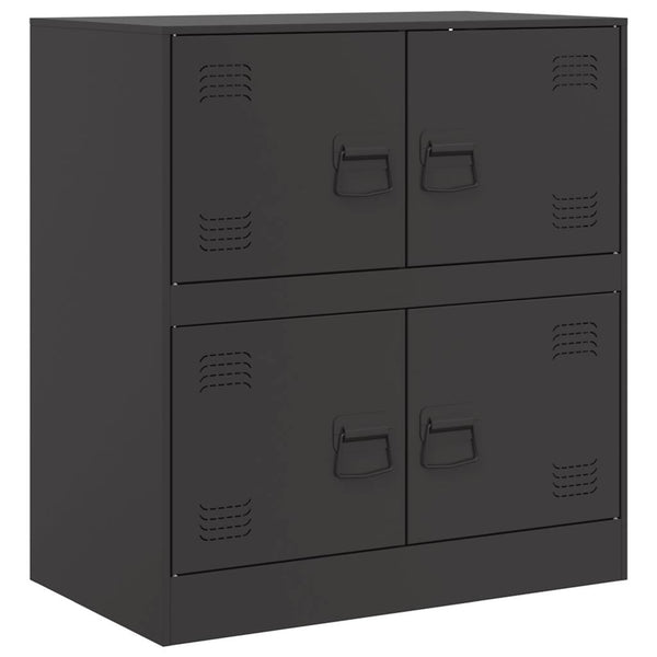 Schwarzes Sideboard Yousuf 67x39x73cm (Stahl)