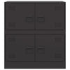 Schwarzes Sideboard Yousuf 67x39x73cm (Stahl)
