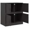 Schwarzes Sideboard Yousuf 67x39x73cm (Stahl)