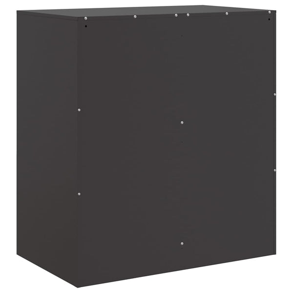 Schwarzes Sideboard Yousuf 67x39x73cm (Stahl)