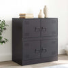Schwarzes Sideboard Yousuf 67x39x73cm (Stahl)