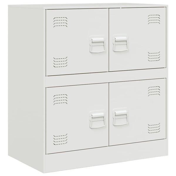 Weißes Sideboard Yousuf 67x39x73cm (Stahl)