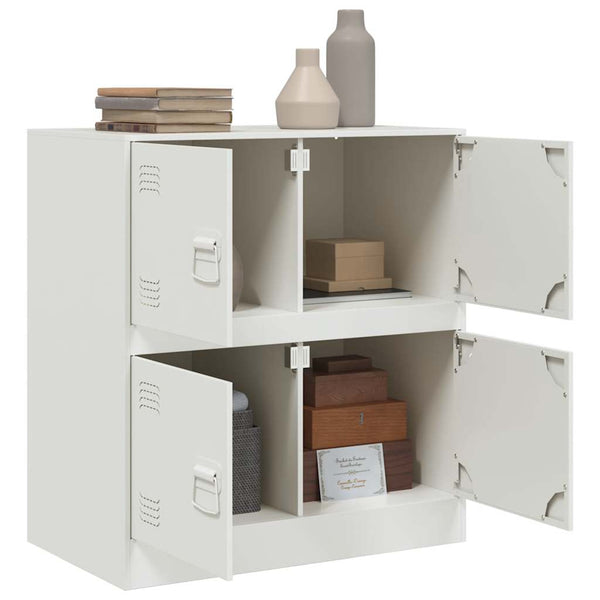 Weißes Sideboard Yousuf 67x39x73cm (Stahl)