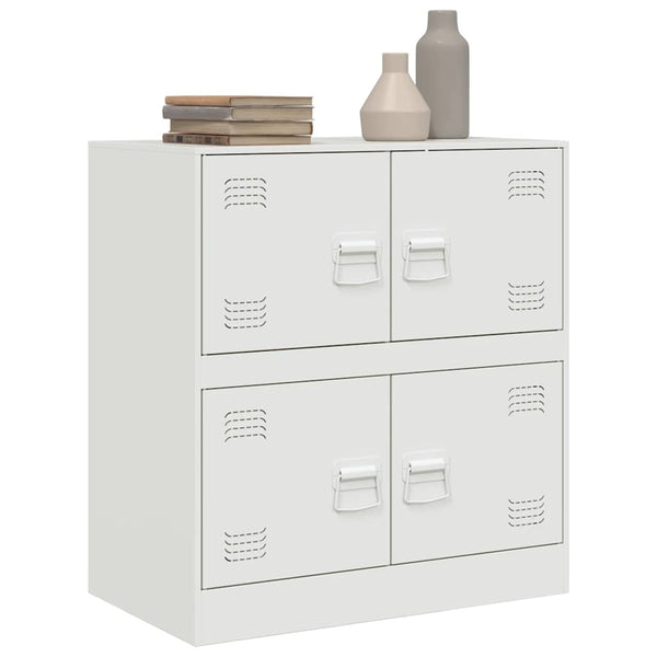Weißes Sideboard Yousuf 67x39x73cm (Stahl)