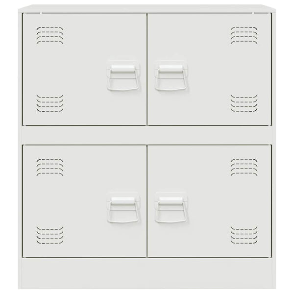 Weißes Sideboard Yousuf 67x39x73cm (Stahl)
