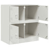Weißes Sideboard Yousuf 67x39x73cm (Stahl)