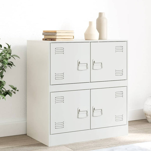 Weißes Sideboard Yousuf 67x39x73cm (Stahl)