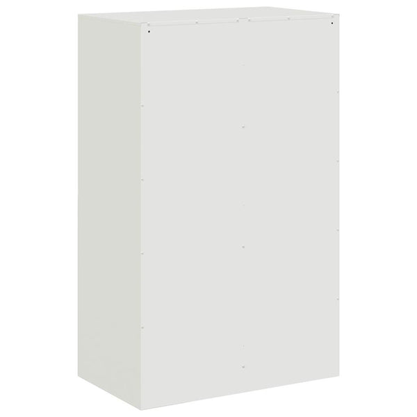Valkoinen senkki Zmarandache 67x39x107cm (teräs)