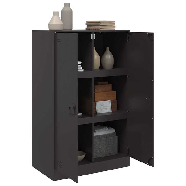 Schwarze Kommode Sahib 67x39x107cm (Stahl)