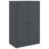Anthrazitfarbenes Sideboard Sahib 67x39x107cm (Stahl)