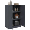 Anthrazitfarbenes Sideboard Sahib 67x39x107cm (Stahl)