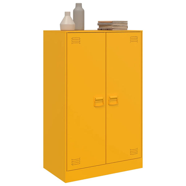 Senfgelbe Kommode Sahib 67x39x107cm (Stahl)