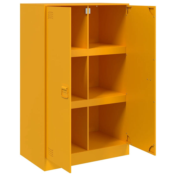 Senfgelbe Kommode Sahib 67x39x107cm (Stahl)