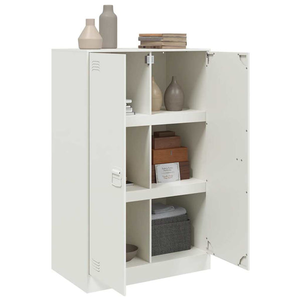 Weißes Sideboard Sahib 67x39x107cm (Stahl)
