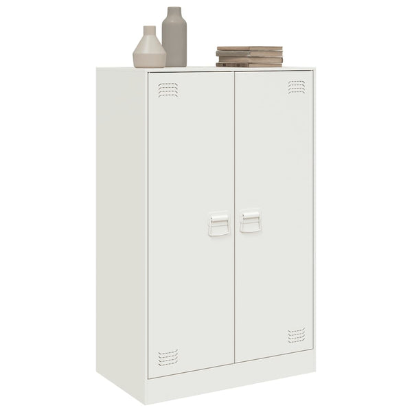 Weißes Sideboard Sahib 67x39x107cm (Stahl)