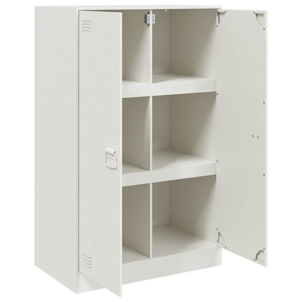 Weißes Sideboard Sahib 67x39x107cm (Stahl)