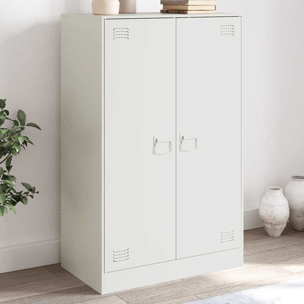 Weißes Sideboard Sahib 67x39x107cm (Stahl)